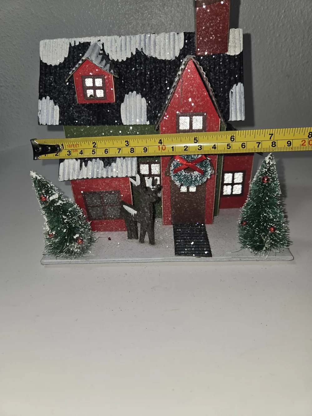 Northlight Seasonal LED lit Holiday Tartan House Christmas Decoration - Tested